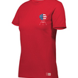 Load image into Gallery viewer, Pledge of Allegiance Kettle Grill Ladies Tee